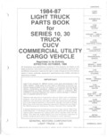 Next Page - Parts and Accessories Catalog 52D October 1986