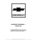 Previous Page - Parts and Illustration Catalog P&A 17F June 1988